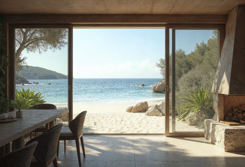 Clean beachfront vacation home interior on Florida Emerald Coast prepared for spring cleaning season