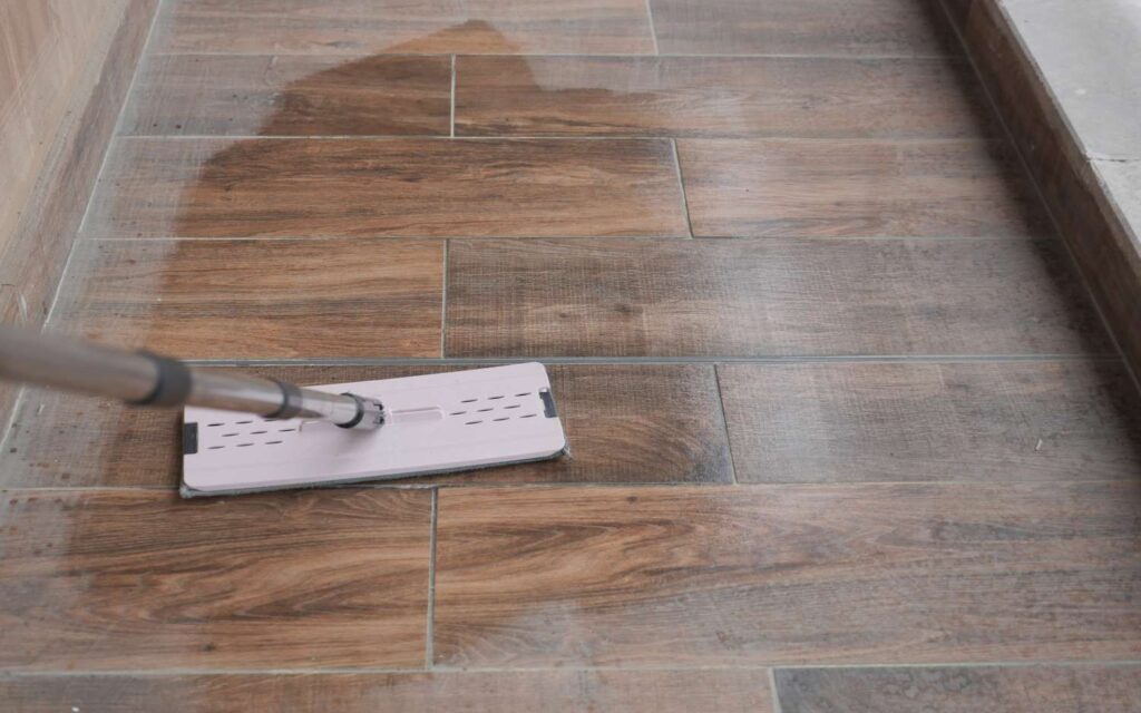 removing salt residue from hardwood floors in beachfront home