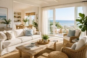 clean beachfront home interior in Santa Rosa Beach with healthy indoor environment