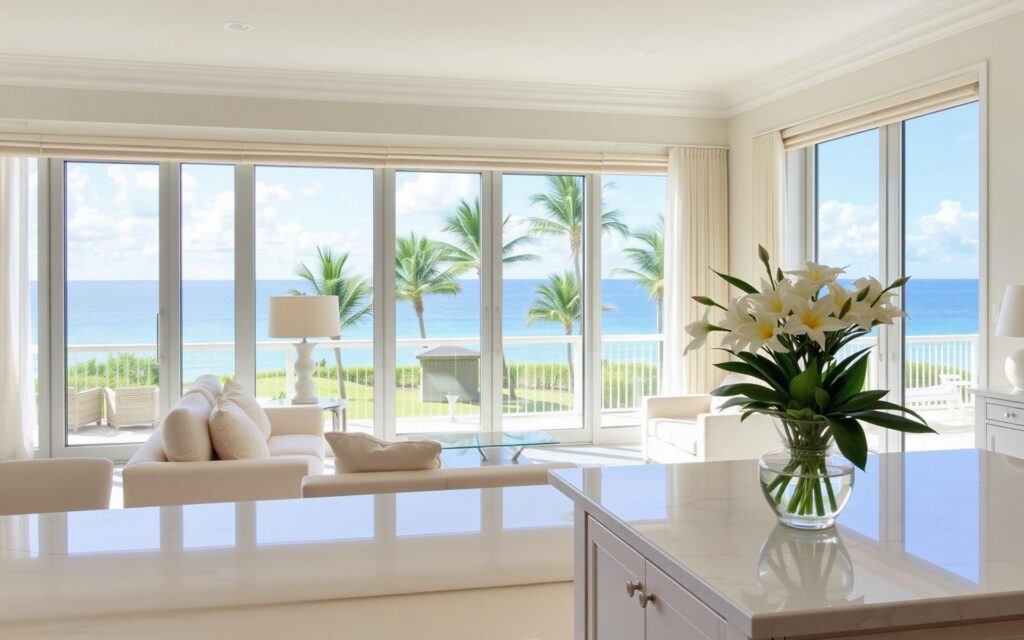 professional cleaning service maintaining beachfront home in Santa Rosa Beach