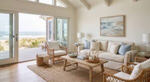 luxury coastal home interior on 30A in Santa Rosa Beach Florida