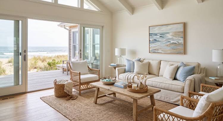 luxury coastal home interior on 30A in Santa Rosa Beach Florida